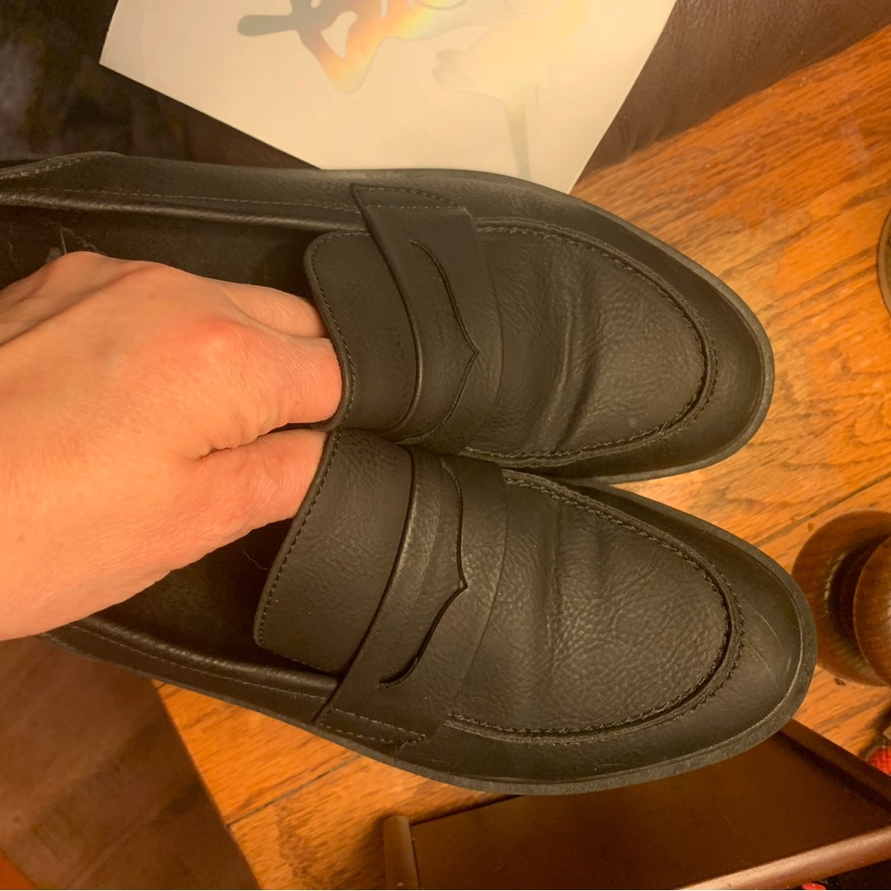 🚀 🐕 ROCKET DOG Classic matte Black Loafers sz 7.5 - Picture 7 of 8